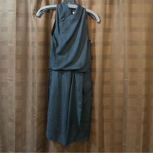NWOT‎ Carven 100% Silk Black Dress 36
